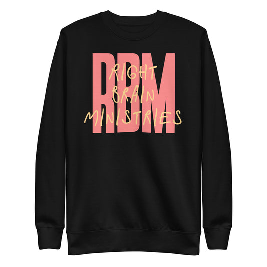 Scribble Font Sweatshirt with RBM Initials